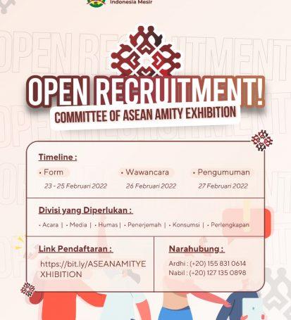 Open Recruitment Committe of ASEAN Amity Exbition