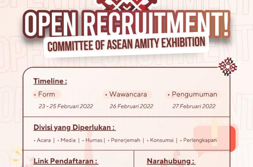 Open Recruitment Committe of ASEAN Amity Exbition