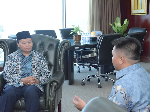 Audiensi Presiden PPMI Mesir (Rahmat Iqbal) dengan Wakil Ketua MPR RI